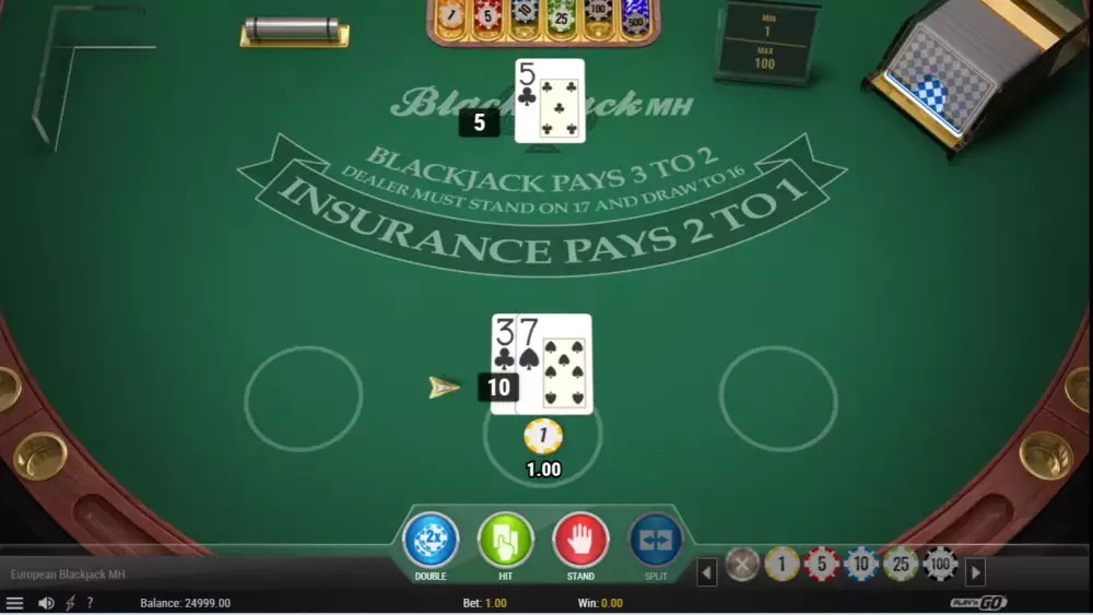 European Blackjack Play n GO