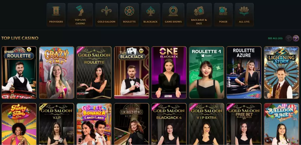 Talismania live casino