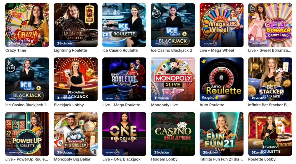 Ice live casino