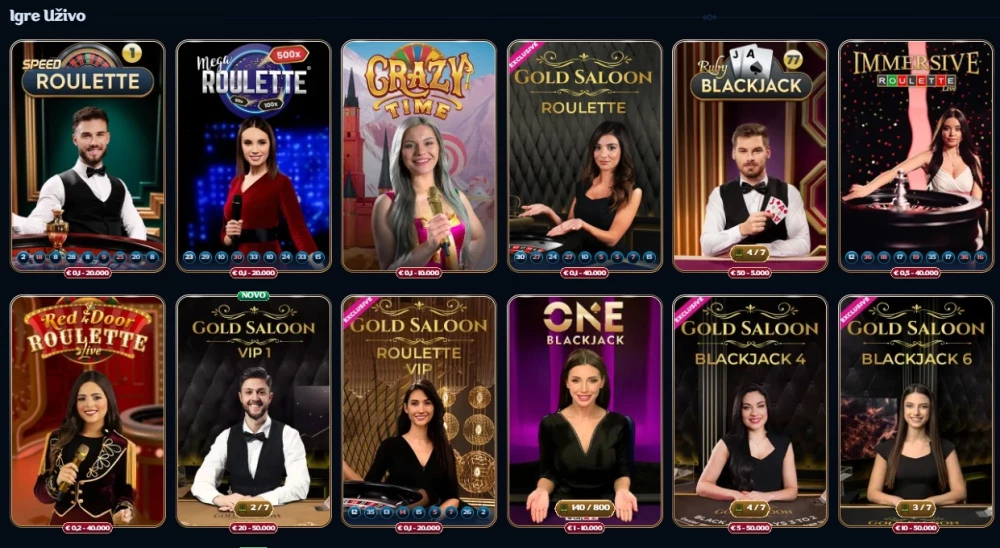 Millioner live casino