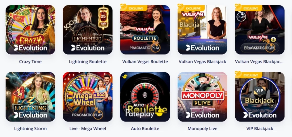 Vulkan Vegas live casino