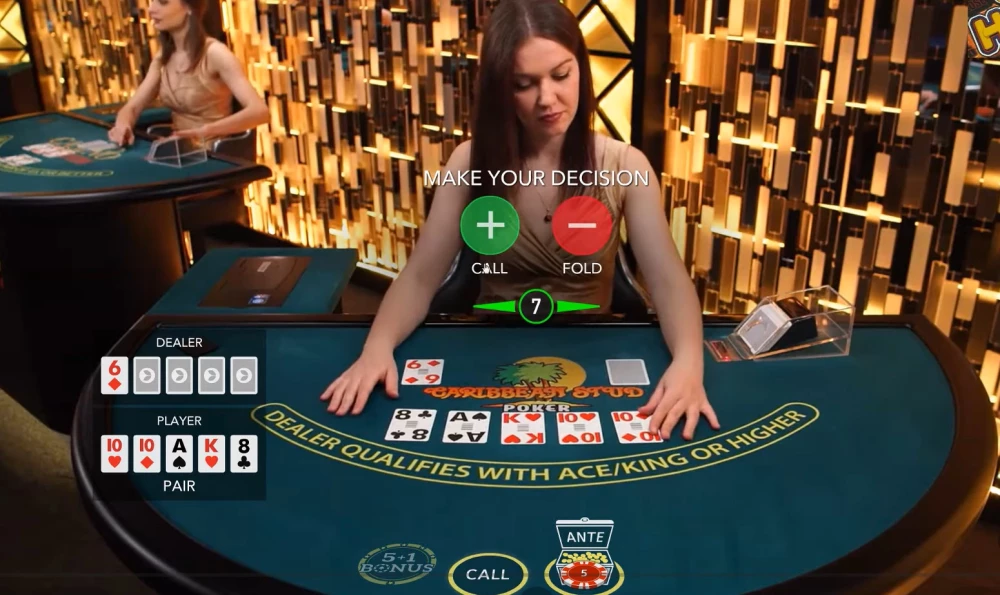 Caribbean Poker live