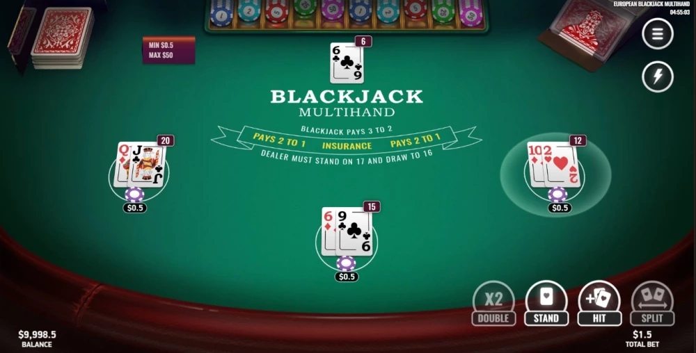 European Blackjack Multi Hand