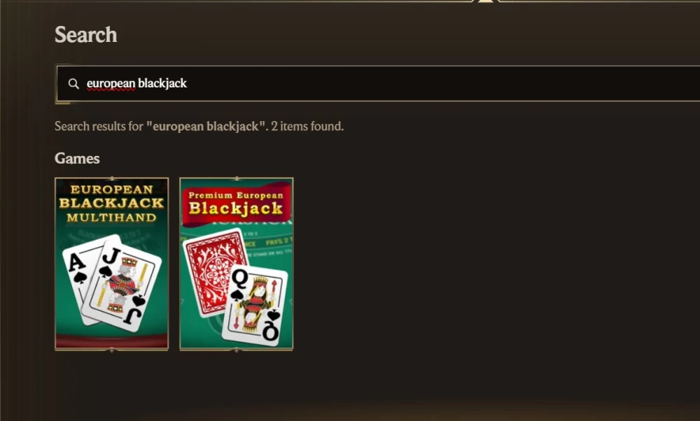 European Blackjack Realz